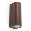FARO 70329 - Spoljna zidna svetiljka ESTELA 2xGU10/5W/230V IP65 braon