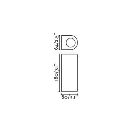 FARO 70329 - Spoljna zidna svetiljka ESTELA 2xGU10/5W/230V IP65 braon