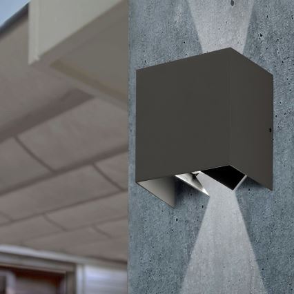 FARO 70637 - LED spoljašnje zidno svetlo OLAN 2xLED/3W/230V IP54