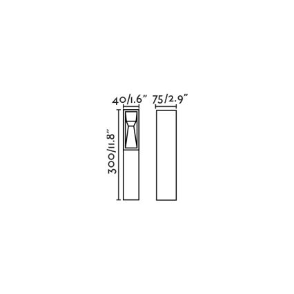 FARO 70938 - LED spoljna svetiljka TIL LED/3W/24V CRI 90 IP65 crna