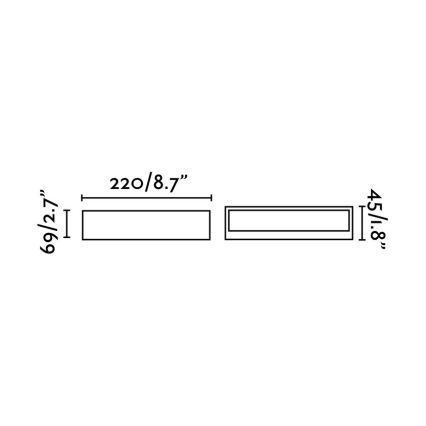 FARO 71052 - LED spoljno zidno svetlo TOLUCA LED/16W/230V IP65