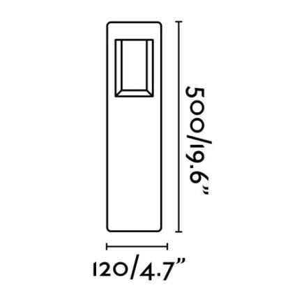 FARO 71199 - LED spoljašnja lampa NAYA LED/8W/230V IP54