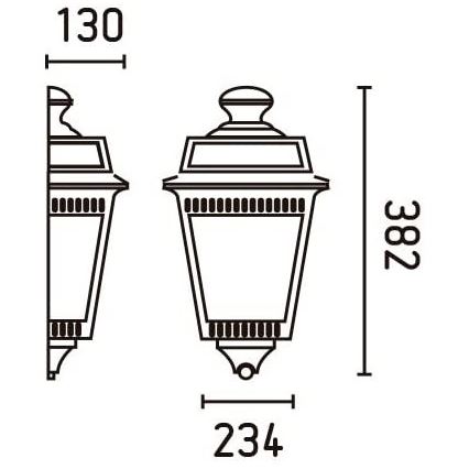 FARO 71424 - Spoljna zidna svetiljka ARGOT 1xE27/100W/230V IP44