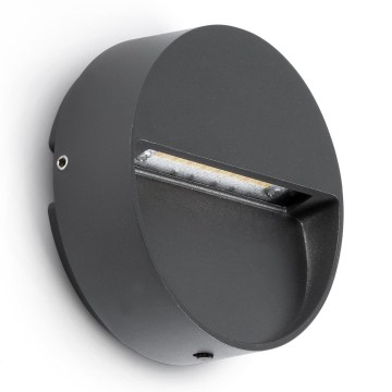 FARO 71960 - LED svetiljka za stepenište DUNE LED/3W/230V 2200/2700/3200/4000K IP65 antracitna okrugla