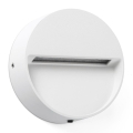FARO 71961 - LED svetiljka za stepenište DUNE LED/3W/230V 2200/2700/3200/4000K IP65 bela, okrugla