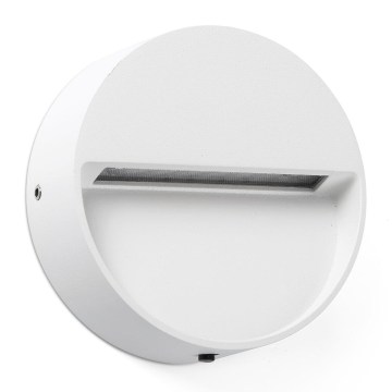FARO 71961 - LED svetiljka za stepenište DUNE LED/3W/230V 2200/2700/3200/4000K IP65 bela, okrugla