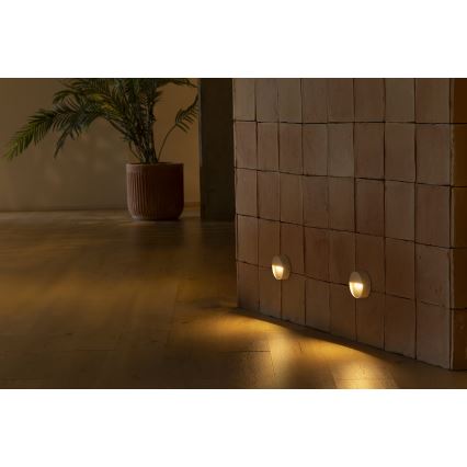 FARO 71961 - LED svetiljka za stepenište DUNE LED/3W/230V 2200/2700/3200/4000K IP65 bela, okrugla
