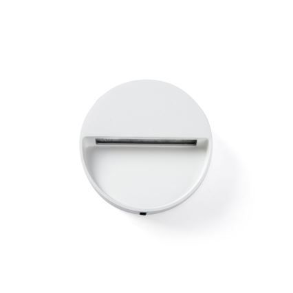 FARO 71961 - LED svetiljka za stepenište DUNE LED/3W/230V 2200/2700/3200/4000K IP65 bela, okrugla