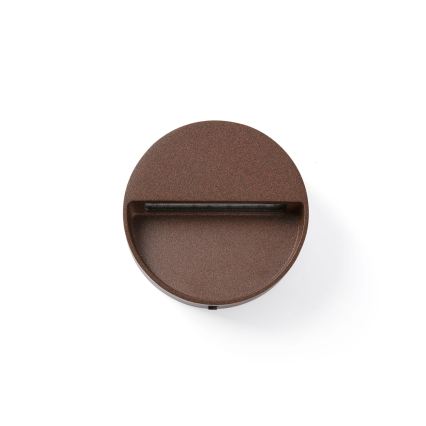 FARO 71962 - LED svetiljka za stepenište DUNE LED/3W/230V 2200/2700/3200/4000K IP65 braon okrugla