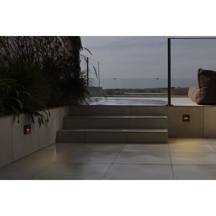 FARO 71963 - LED svetlo za stepenište DUNE LED/3W/230V 2200/2700/3200/4000K IP65 antracit kvadrat