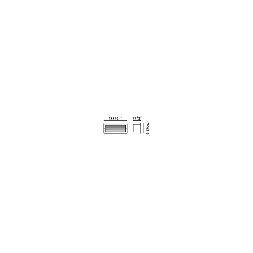 FARO 72094 - LED spoljna ugradna svetiljka STRIPE-1 LED/5W/230V IP54