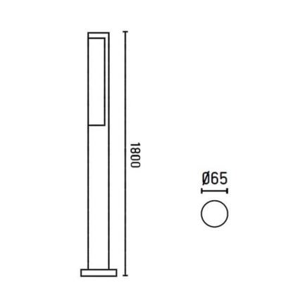 FARO 75524 - LED spoljašnja lampa BERET-3 LED/16W/230V IP54