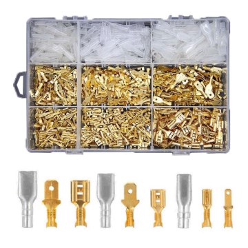 Faston konektori, ženski kontakti i zaštitne kapice 2.8-4.8-6.3mm - set 900 kom