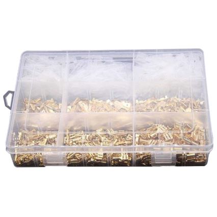 Faston konektori, ženski kontakti i zaštitne kapice 2.8-4.8-6.3mm - set 900 kom