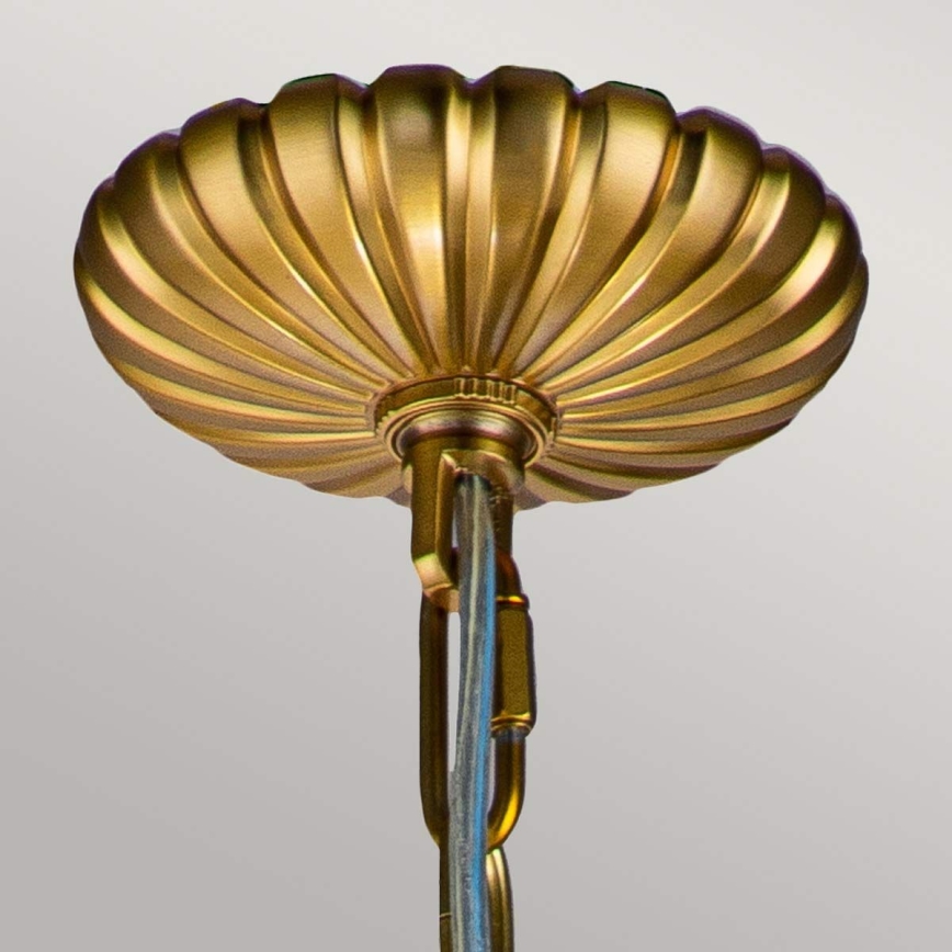 Feiss - Luster na lancu ADAMS 4xE14/60W/230V zlatna