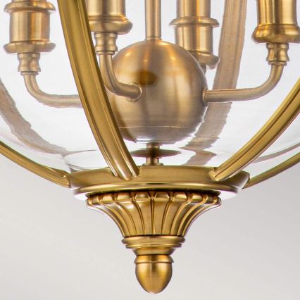 Feiss - Luster na lancu ADAMS 4xE14/60W/230V zlatna