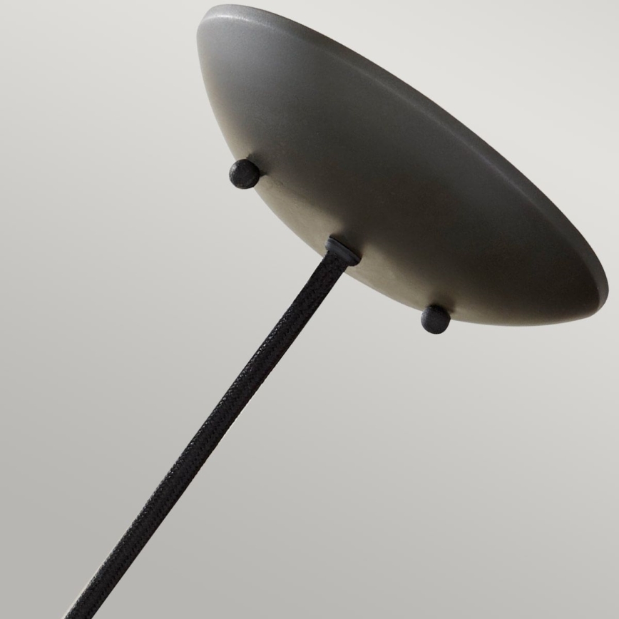 Feiss - Luster na sajli BESO 1xE27/60W/230V prečnik 25,4 cm crna/bakrena
