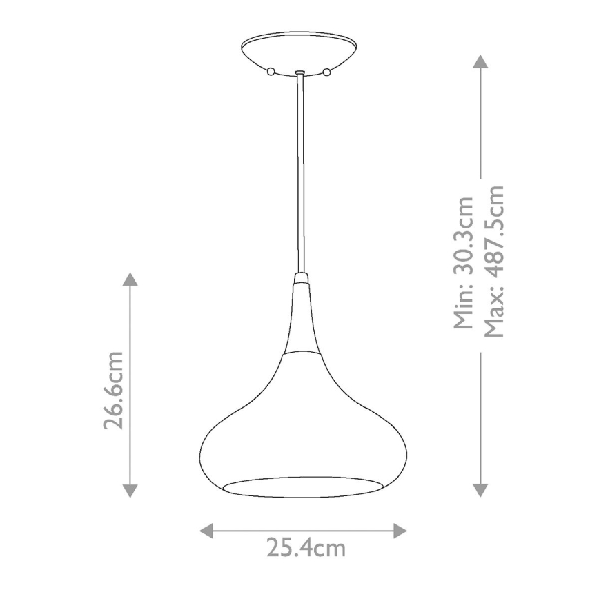 Feiss - Luster na sajli BESO 1xE27/60W/230V prečnik 25,4 cm crna/bakrena
