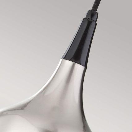 Feiss - Luster na sajli BESO 1xE27/60W/230V mat hrom/crna