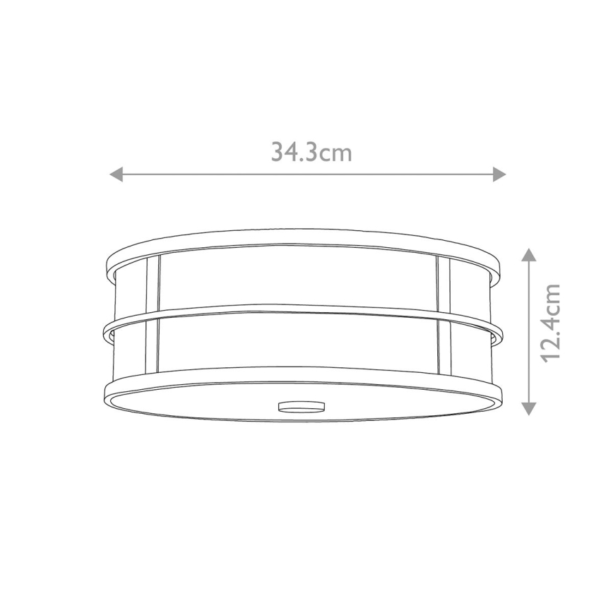Feiss - Plafonska lampa FUSION 3xE27/40W/230V prečnik 34,3 cm zlatna