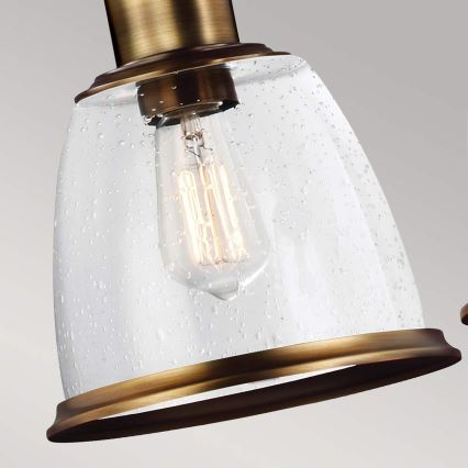 Feiss - Luster na štapu HOBSON 3xE27/60W/230V bronzan