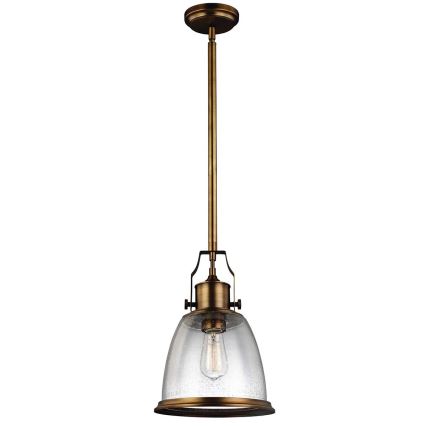 Feiss - Luster na šipci HOBSON 1xE27/60W/230V bronzan