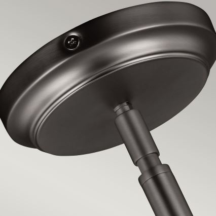 Feiss - Luster na šipci HOBSON 1xE27/60W/230V srebran