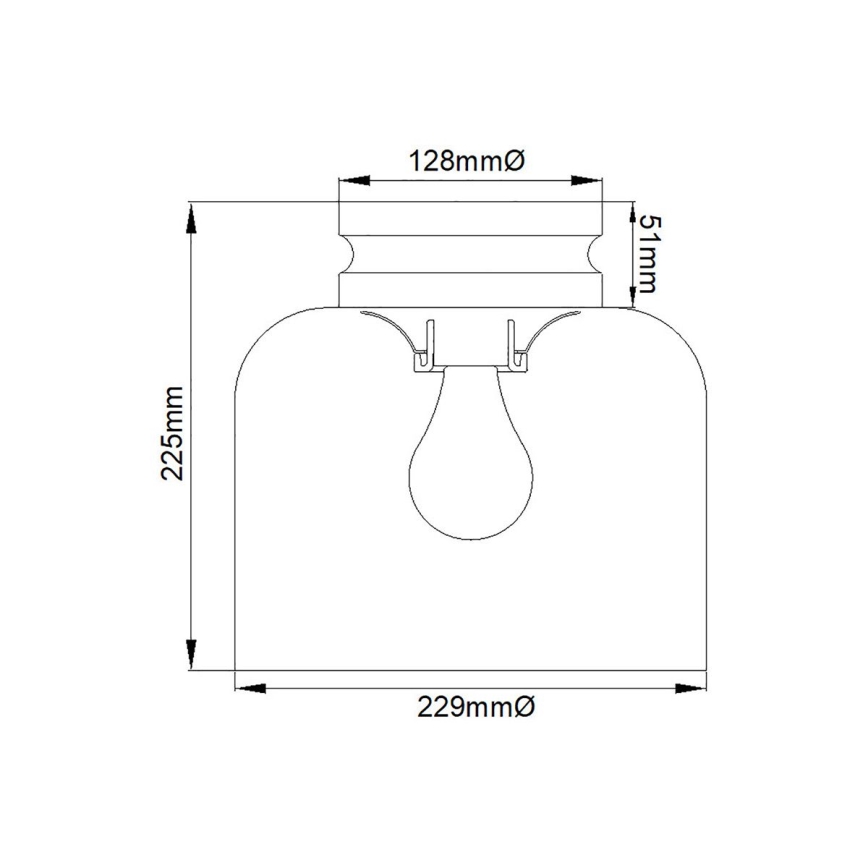 Feiss - Plafonjera HOUNSLOW 1xE27/60W/230V sjajni hrom
