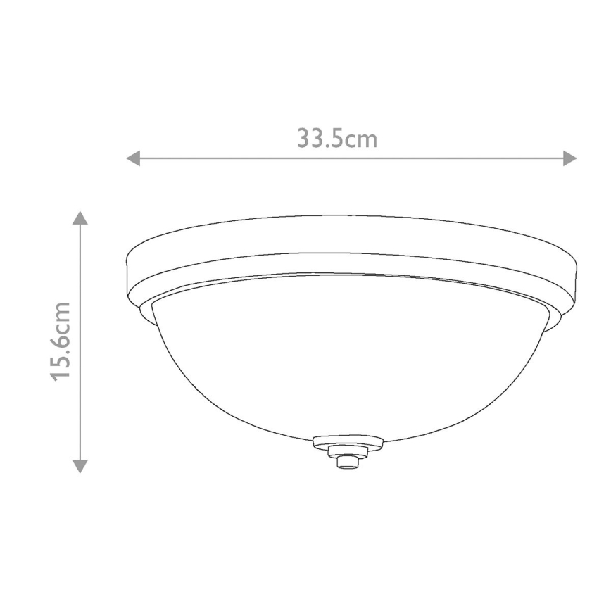 Feiss - Plafonsko svetlo za kupatilo MALIBU 2xE27/60W/230V IP44