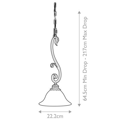 Feiss - Luster na lancu SONOMA VALLEY 1xE27/60W/230V