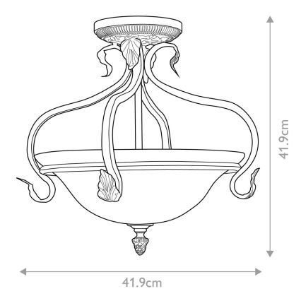 Feiss - Plafonski luster SONOMA VALLEY 3xE27/60W/230V