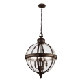 Feiss - Luster na lancu ADAMS 4xE14/60W/230V bronzan