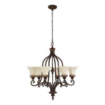 Feiss - Luster na lancu DRAWING ROOM 6xE27/60W/230V