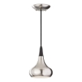 Feiss - Luster na sajli BESO 1xE27/60W/230V mat hrom/crna