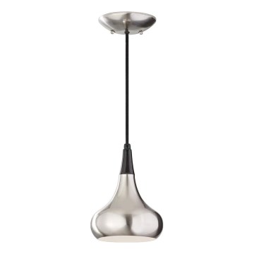 Feiss - Luster na sajli BESO 1xE27/60W/230V mat hrom/crna