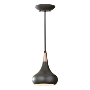 Feiss - Luster na sajli BESO 1xE27/60W/230V prečnik 17,9 cm crna/bakarna
