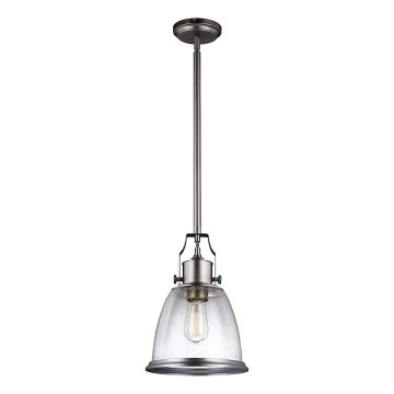 Feiss - Luster na šipci HOBSON 1xE27/60W/230V srebran