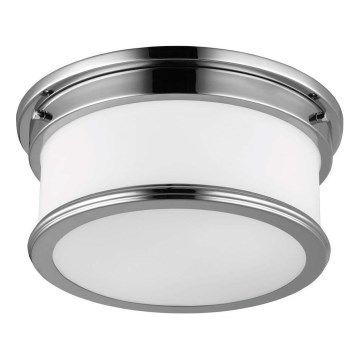 Feiss - Plafonsko svetlo za kupatilo PAYNE 2xE27/60W/230V IP44 matni hrom