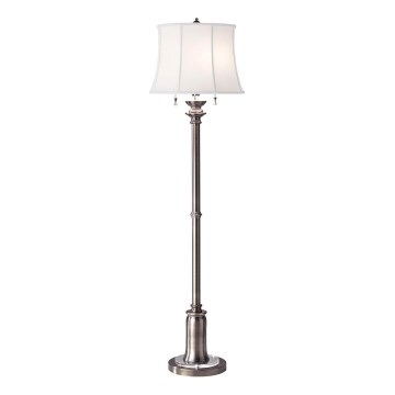 Feiss - Podna lampa STATEROOM 2xE27/60W/230V srebrna