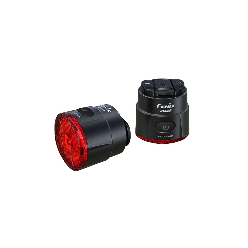 Fenix BC06R - LED prigušiva punjiva signalna svetiljka za bicikl LED/USB IP66 90 lm 24,5 h 560 mAh