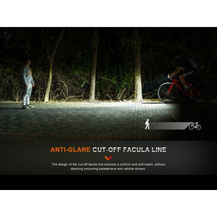 Fenix BC15R - LED prigušiva punjivo svetlo za bicikl LED/USB IP66 400 lm 31,5 h 2600 mAh
