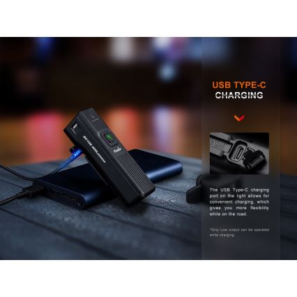 Fenix BC15R - LED prigušiva punjivo svetlo za bicikl LED/USB IP66 400 lm 31,5 h 2600 mAh