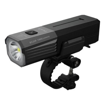 Fenix BC22R - LED prigušiva punjiva biciklistička svetiljka LED/USB 3400 mAh IP66 1400 lm 41 h crna