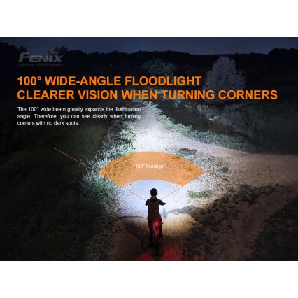 Fenix BC26R - LED punjivo svetlo za bicikl LED/USB IP68 1600 lm 65 h