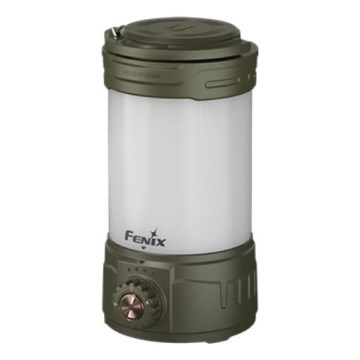 Fenix CL26RPROOLI - LED prenosiva punjiva lampa sa prigušiva funkcijom, LED/USB, IP66, 650 lm, 408 h, 5000 mAh, zelena
