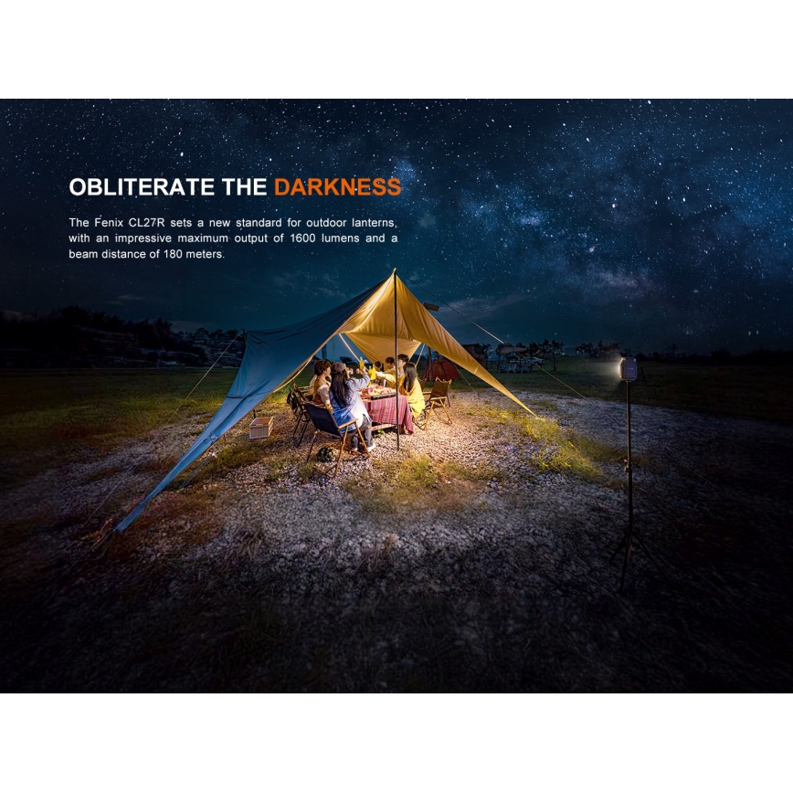 Fenix CL27RGRE - LED prigušiva punjiva svetiljka LED/USB IP66 1600 lm 285 h 5000 mAh