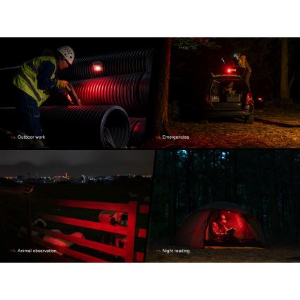 Fenix CL27RGRE - LED prigušiva punjiva svetiljka LED/USB IP66 1600 lm 285 h 5000 mAh