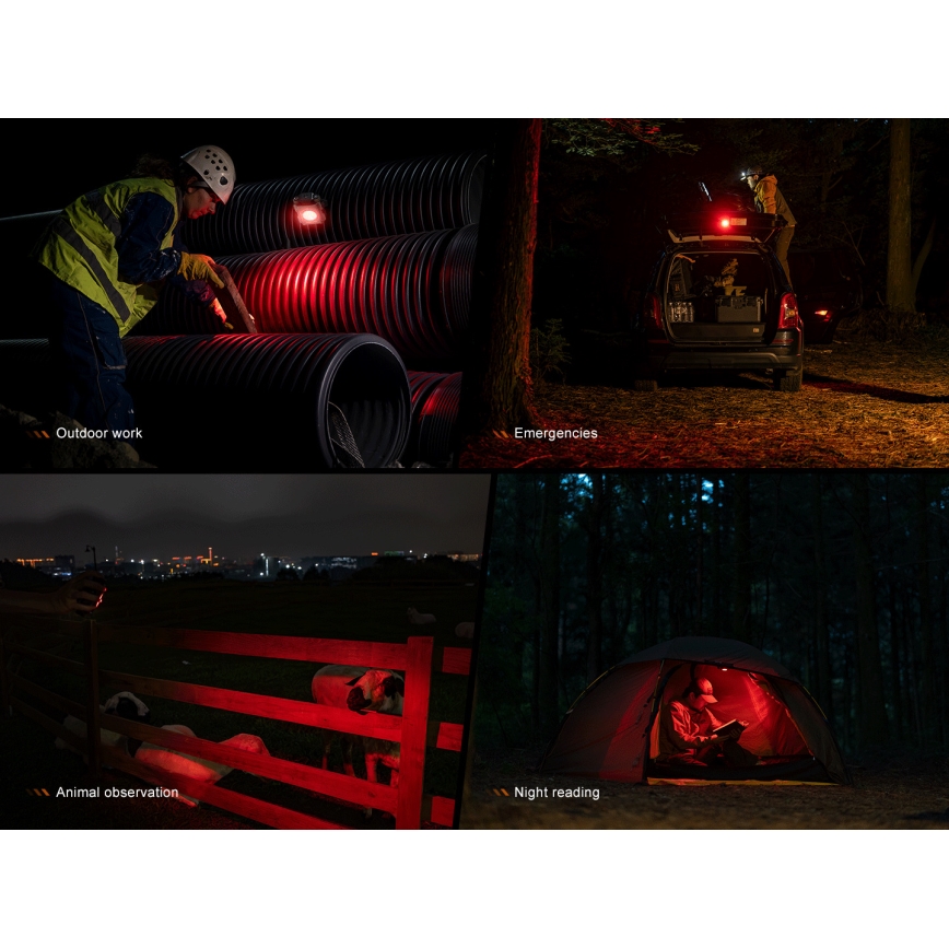 Fenix CL27RGRE - LED prigušiva punjiva svetiljka LED/USB IP66 1600 lm 285 h 5000 mAh