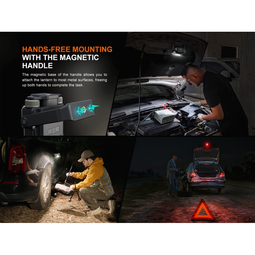 Fenix CL27RGRE - LED prigušiva punjiva svetiljka LED/USB IP66 1600 lm 285 h 5000 mAh