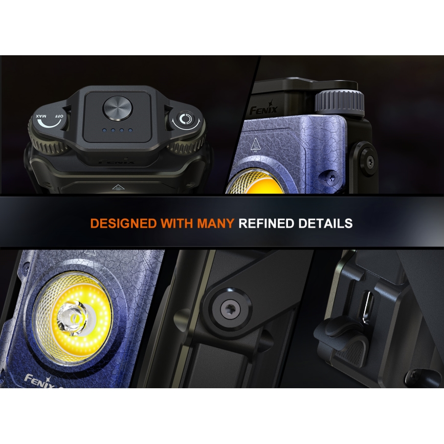 Fenix CL27RGRE - LED prigušiva punjiva svetiljka LED/USB IP66 1600 lm 285 h 5000 mAh